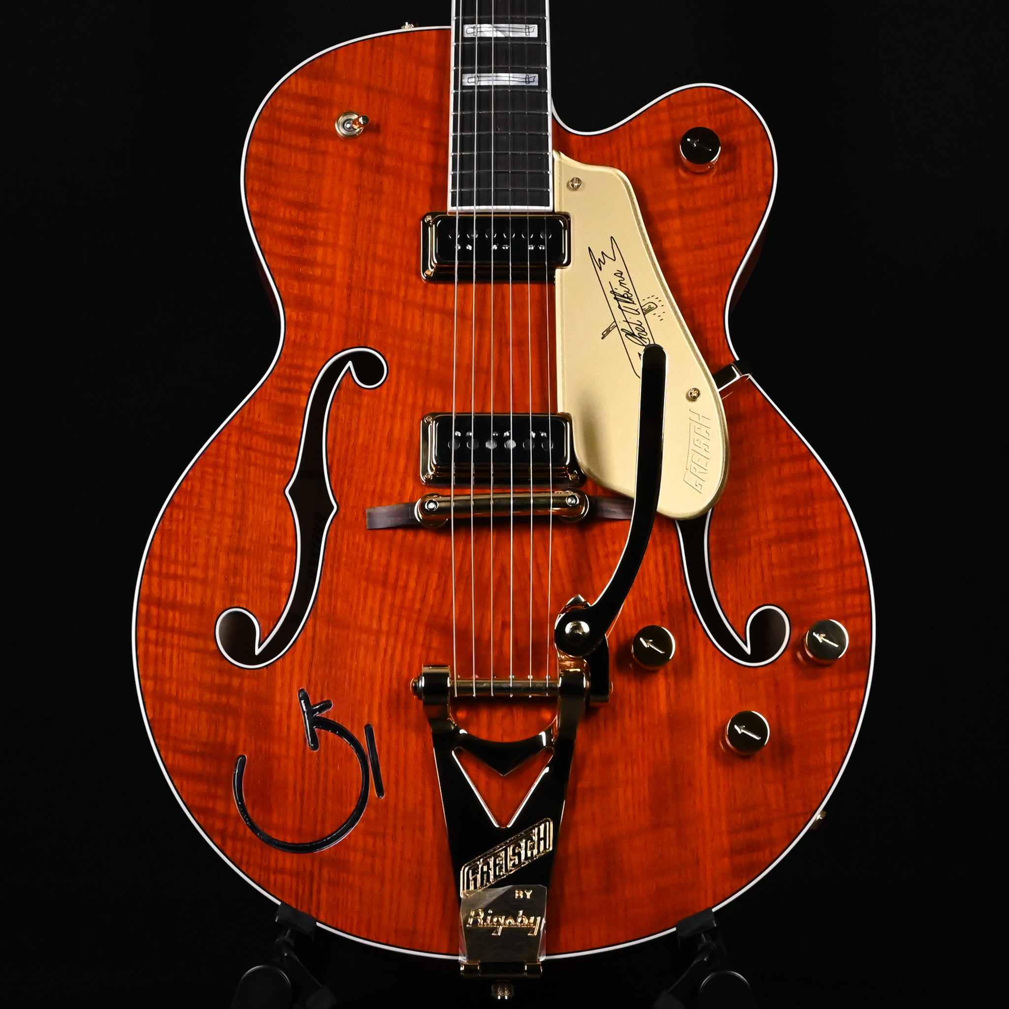 Gretsch Custom Shop USA Masterbuilt by Gonzalo Madrigal 1955 Nashville w/ Bigsby Electric Guitar- Gretsch Orange 2026 (US26044004)