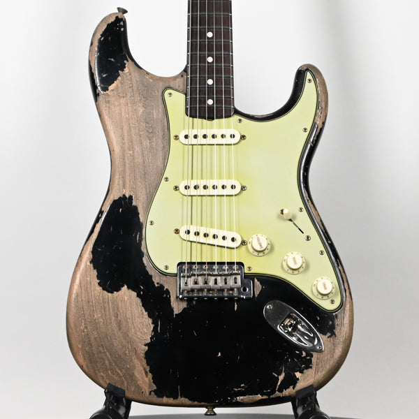Fender Custom Shop Masterbuilt Levi Perry 60/63 Stratocaster w/ Brazilian Rosewood, Super Heavy Relic- Aged Black 2025 (R147540)