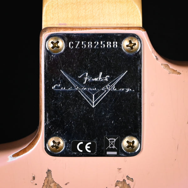 Fender Custom Shop '62 Stratocaster Heavy Relic- Aged Shell Pink 2024 (CZ582588)