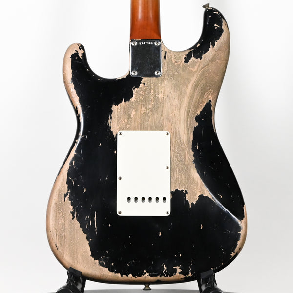 Fender Custom Shop Masterbuilt Levi Perry 60/63 Stratocaster w/ Brazilian Rosewood, Super Heavy Relic- Aged Black 2025 (R147540)