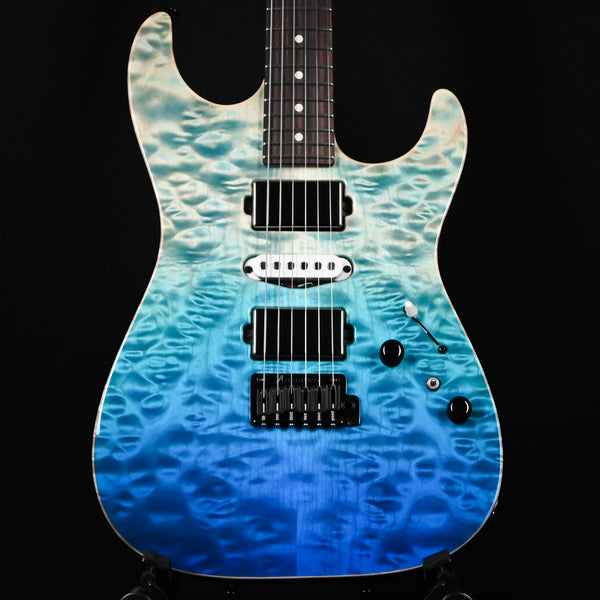 Tom Anderson Custom Drop Top Electric Guitar- Bora Blue Surf w/ Binding 2025 (09-20-25N)