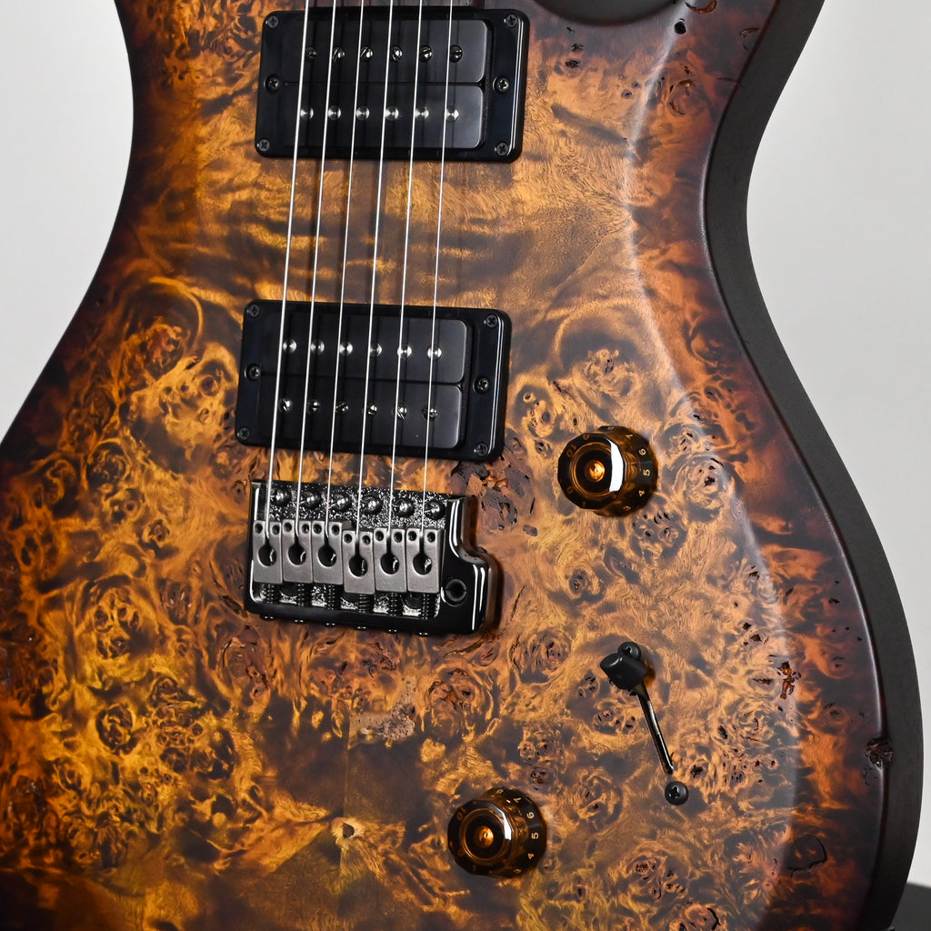 PRS Wood Library Select Limited S2 Custom 24 Poplar Burl- Black Gold Burst 2026 (S2090371)