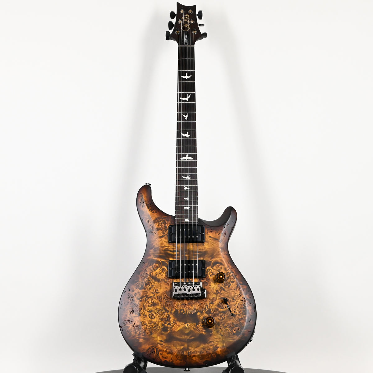 PRS Wood Library Select Limited S2 Custom 24 Poplar Burl- Black Gold Burst 2026 (S2090371)