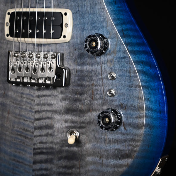 PRS S2 Custom 24-08 Electric Guitar- Faded Gray Black Blue Burst 2024 (S2078490)