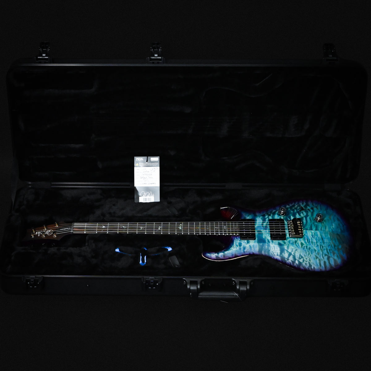 PRS Custom 24 Wood Library w/ Brazilian Rosewood, & DMO Pickup- Aquableux Purple Burst 2026 (0434899)