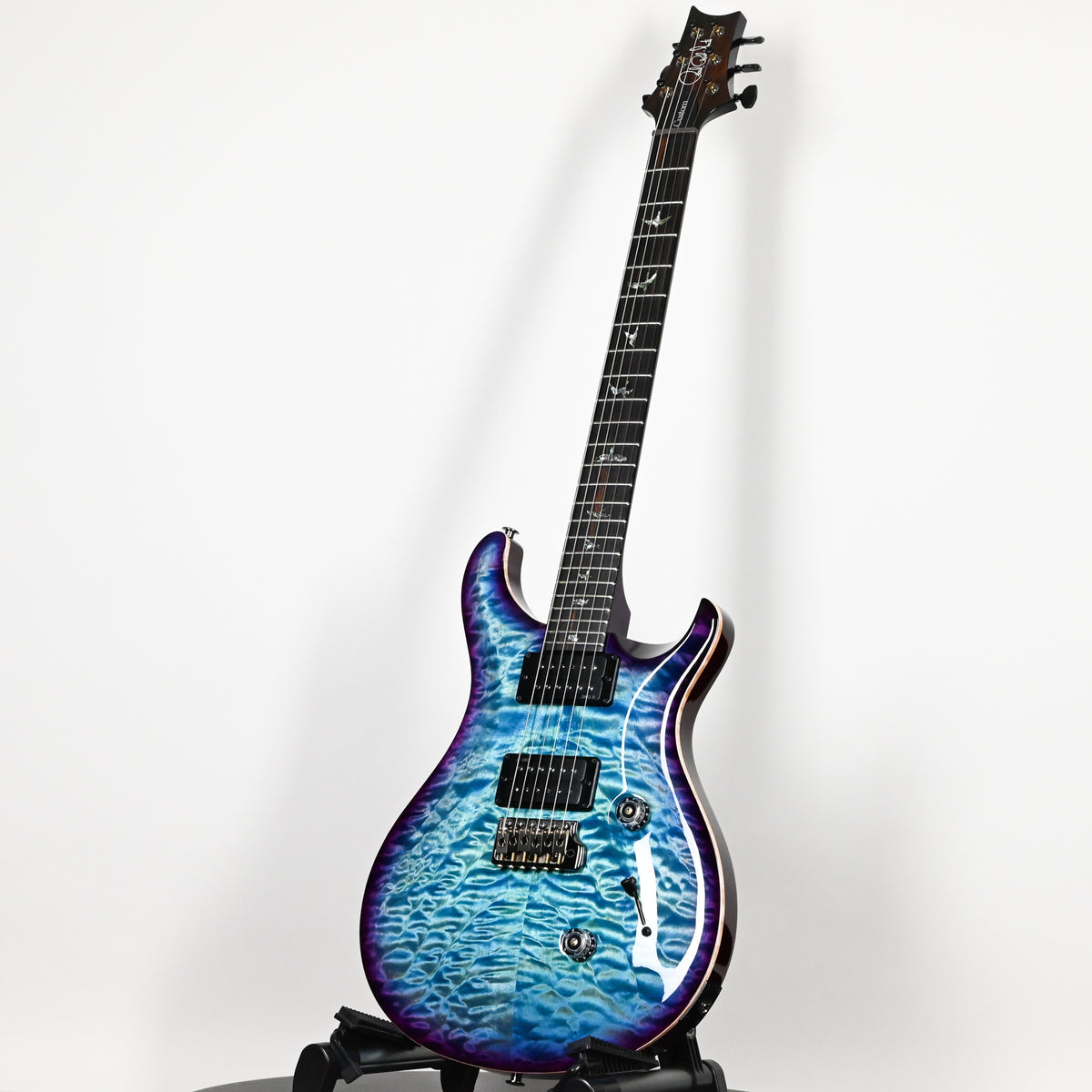 PRS Custom 24 Wood Library w/ Brazilian Rosewood, & DMO Pickup- Aquableux Purple Burst 2026 (0434899)