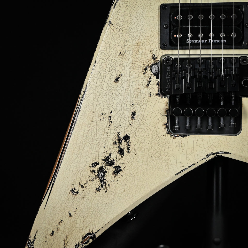 Jackson USA Custom Shop RR 2H FR Rhoads NAMM Special Edition #516- Vanilla Shake Over Black Nitro Tour Relic 2026 (RR4191)