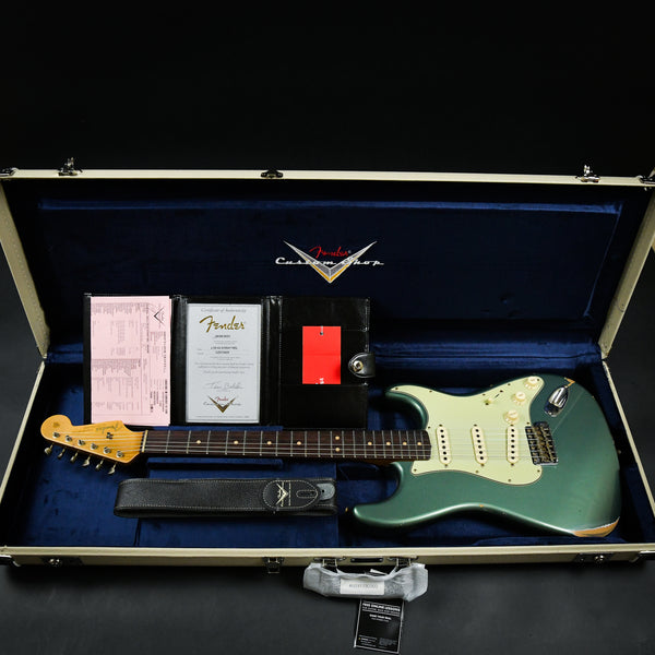 Fender Custom Shop Limited Edition 63 Stratocaster Relic Aged Sherwood Green Metallic 2023 (CZ573422)