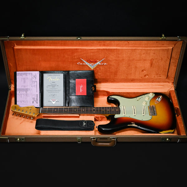 Fender Custom Shop Late-1962 Stratocaster Relic w/ Closet Classic Hardware- 3 Tone Sunburst 2025 (CZ588539)