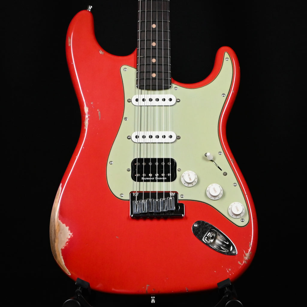 Fender Custom Shop Deluxe Stratocaster w/ Seymour Duncan SH4B Humbucker, Relic/ Closet Classic Hardware- Aged Fiesta Red 2026 (R151883)