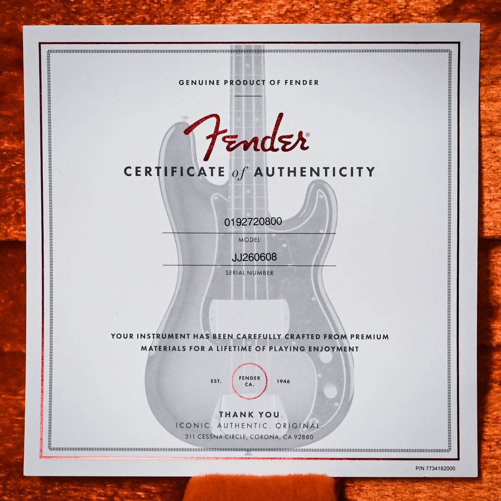 Fender James Jamerson 1962 Precision Bass- 3 Color Sunburst 2026 (JJ260608)