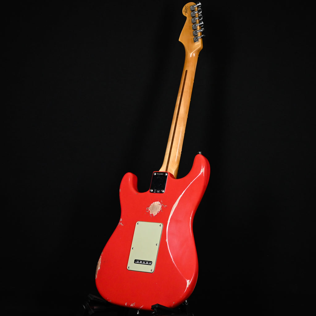 Fender Custom Shop Deluxe Stratocaster w/ Seymour Duncan SH4B Humbucker, Relic/ Closet Classic Hardware- Aged Fiesta Red 2026 (R151883)