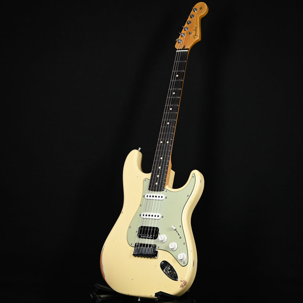Fender Custom Shop Deluxe Stratocaster w/ Seymour Duncan SH4B Humbucker, Relic/ Closet Classic Hardware- Aged Vintage White 2026 (R149933)