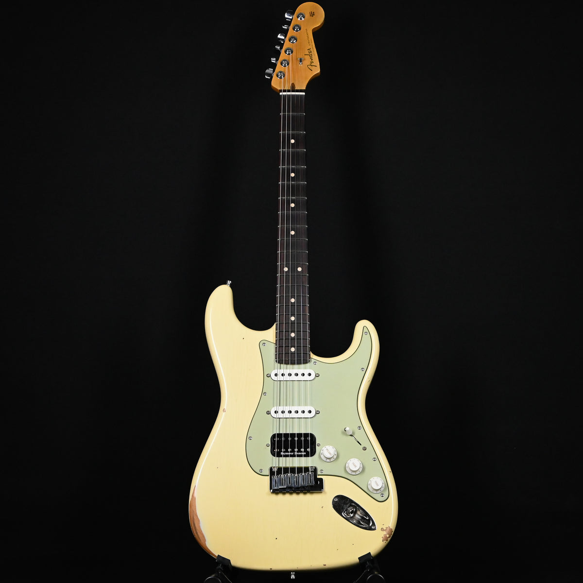 Fender Custom Shop Deluxe Stratocaster w/ Seymour Duncan SH4B Humbucker, Relic/ Closet Classic Hardware- Aged Vintage White 2026 (R149933)