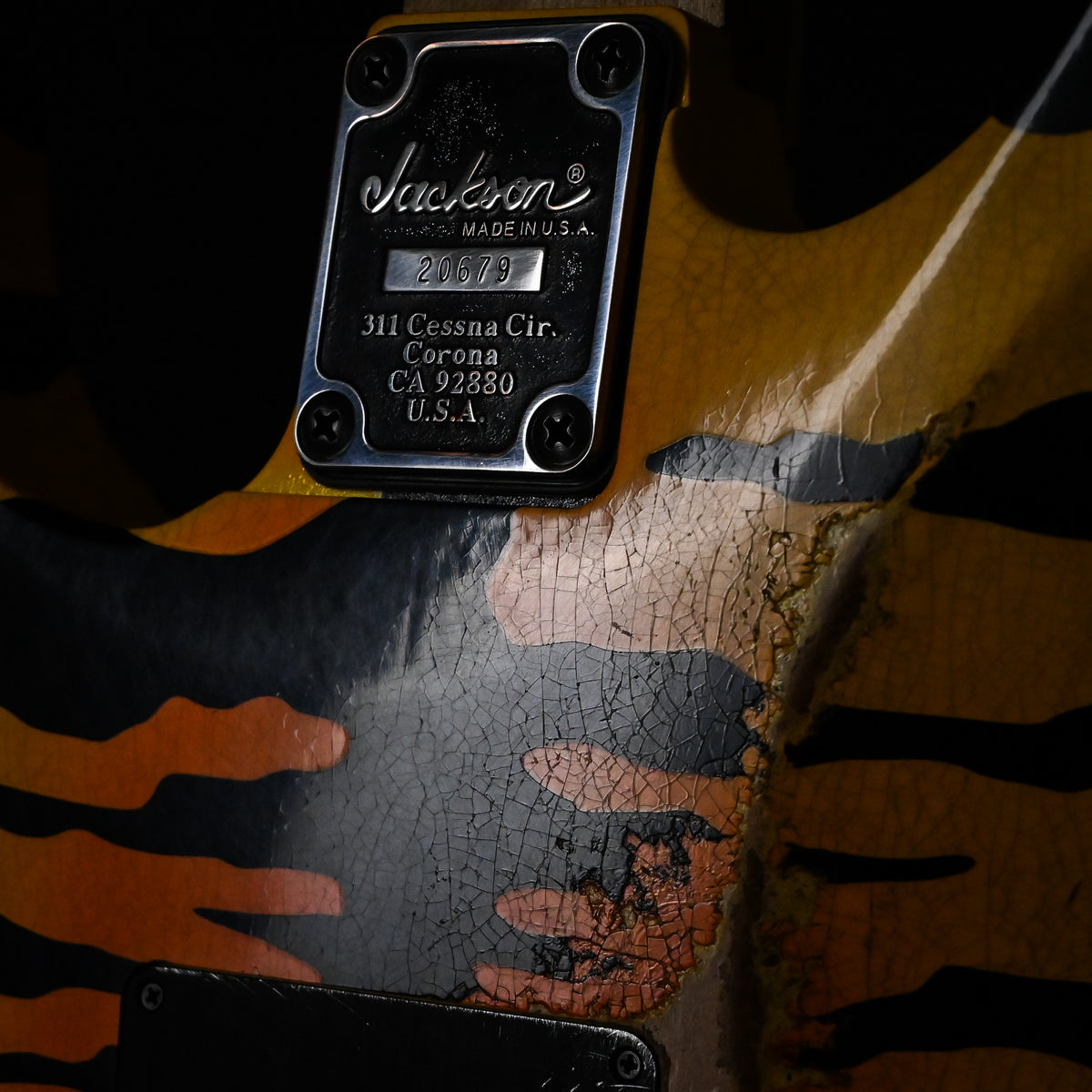Jackson Custom Shop USA Special Edition Dinky 2H w/ Floyd Rose- Tested Time Bengal Tiger 2026 (XN20679)