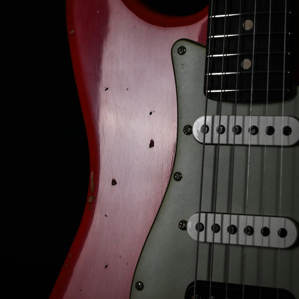 Fender Custom Shop Deluxe Stratocaster w/ Seymour Duncan SH4B Humbucker, Relic/ Closet Classic Hardware- Aged Fiesta Red 2026 (R152381)