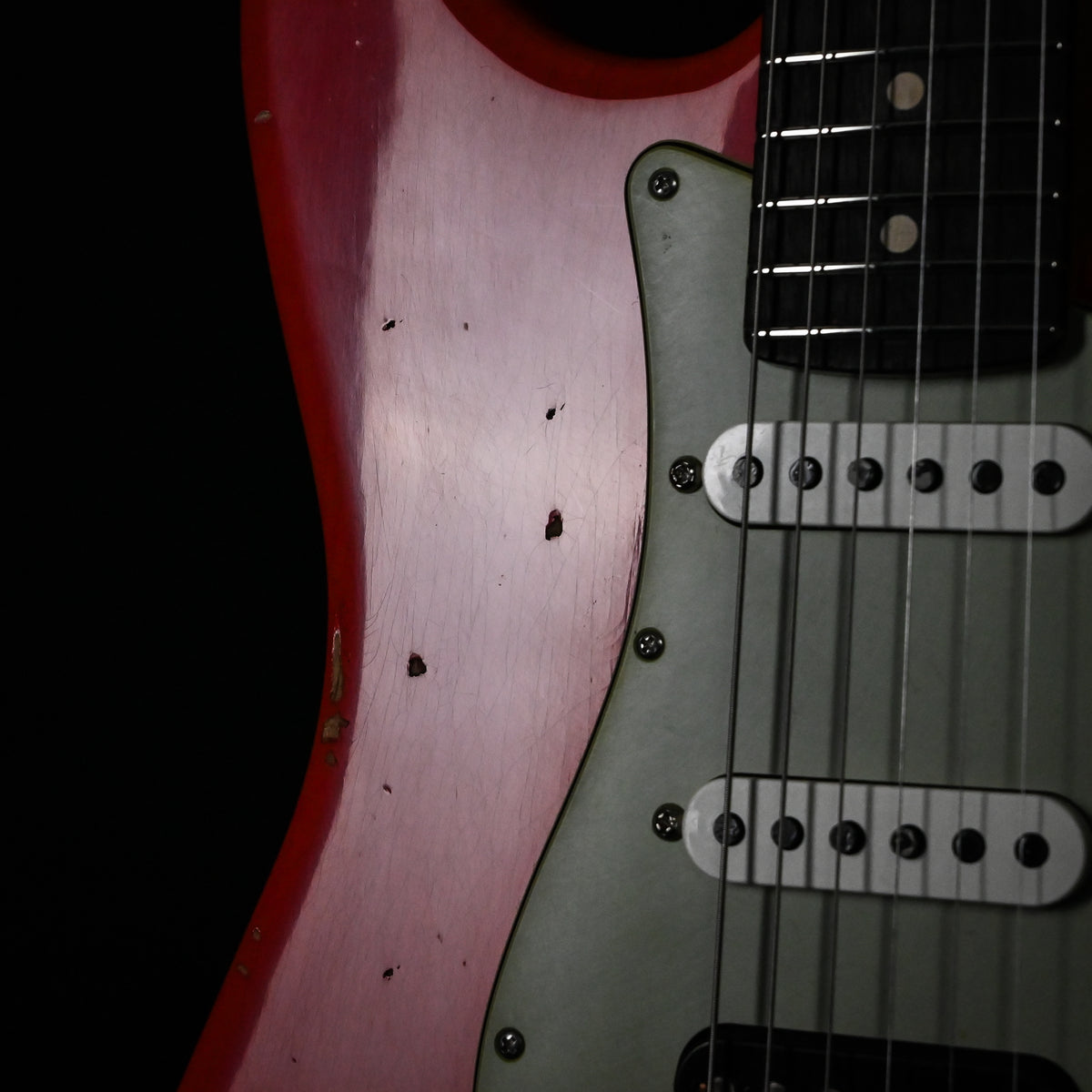 Fender Custom Shop Deluxe Stratocaster w/ Seymour Duncan SH4B Humbucker, Relic/ Closet Classic Hardware- Aged Fiesta Red 2026 (R152381)