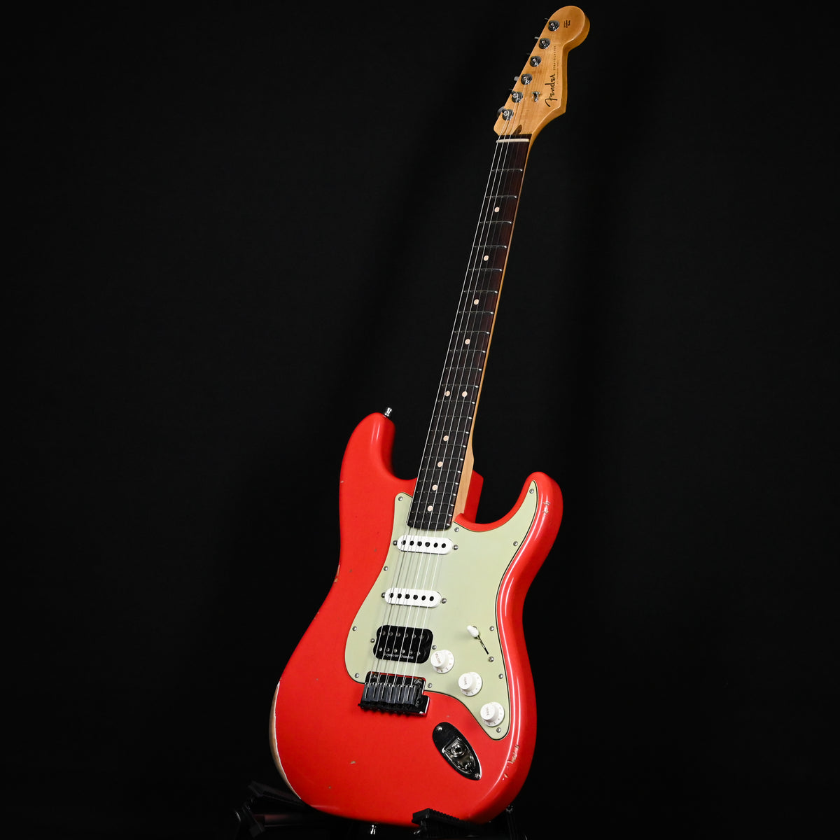 Fender Custom Shop Deluxe Stratocaster w/ Seymour Duncan SH4B Humbucker, Relic/ Closet Classic Hardware- Aged Fiesta Red 2026 (R152381)