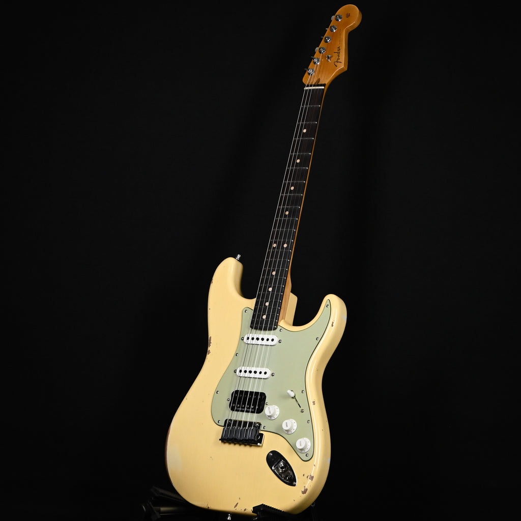 Fender Custom Shop Deluxe Stratocaster w/ Seymour Duncan SH4B Humbucker, Relic/ Closet Classic Hardware- Aged Vintage White 2026 (R151759)
