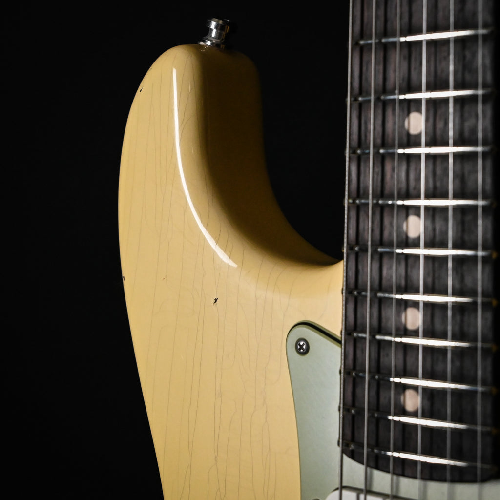 Fender Custom Shop Deluxe Stratocaster w/ Seymour Duncan SH4B Humbucker, Relic/ Closet Classic Hardware- Aged Vintage White 2026 (R153257)