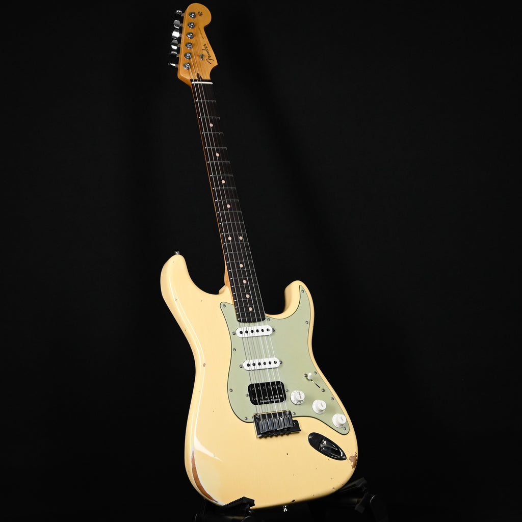 Fender Custom Shop Deluxe Stratocaster w/ Seymour Duncan SH4B Humbucker, Relic/ Closet Classic Hardware- Aged Vintage White 2026 (R153257)