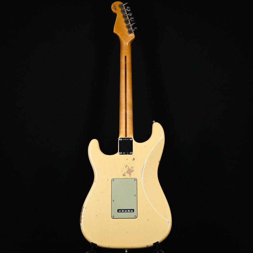 Fender Custom Shop Deluxe Stratocaster w/ Seymour Duncan SH4B Humbucker, Relic/ Closet Classic Hardware- Aged Vintage White 2026 (R153257)