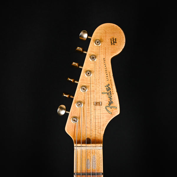 Fender Custom Shop Limited Edition '57 Stratocaster w/ Gold Hardware Relic- Faded Age Daphne Blue 2024 (CZ572026)