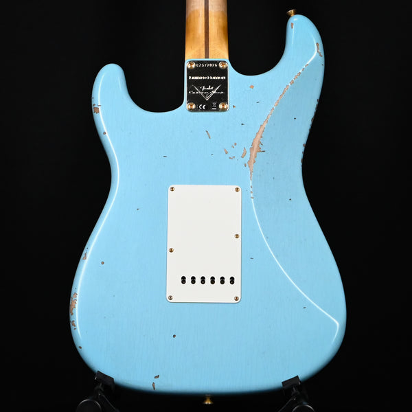 Fender Custom Shop Limited Edition '57 Stratocaster w/ Gold Hardware Relic- Faded Age Daphne Blue 2024 (CZ572026)