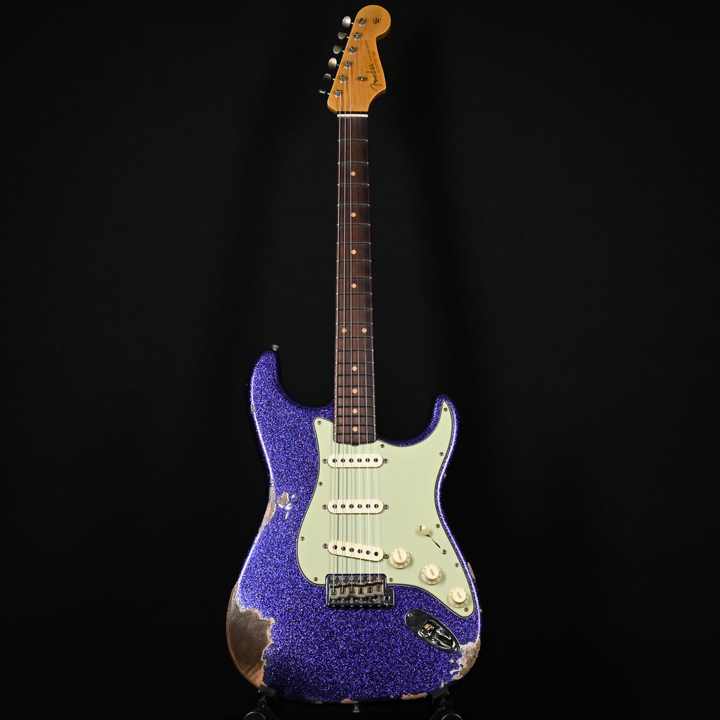 Fender Custom Shop '62 Stratocaster Heavy Relic- Aged Purple Sparkle 2025 (CZ552209)