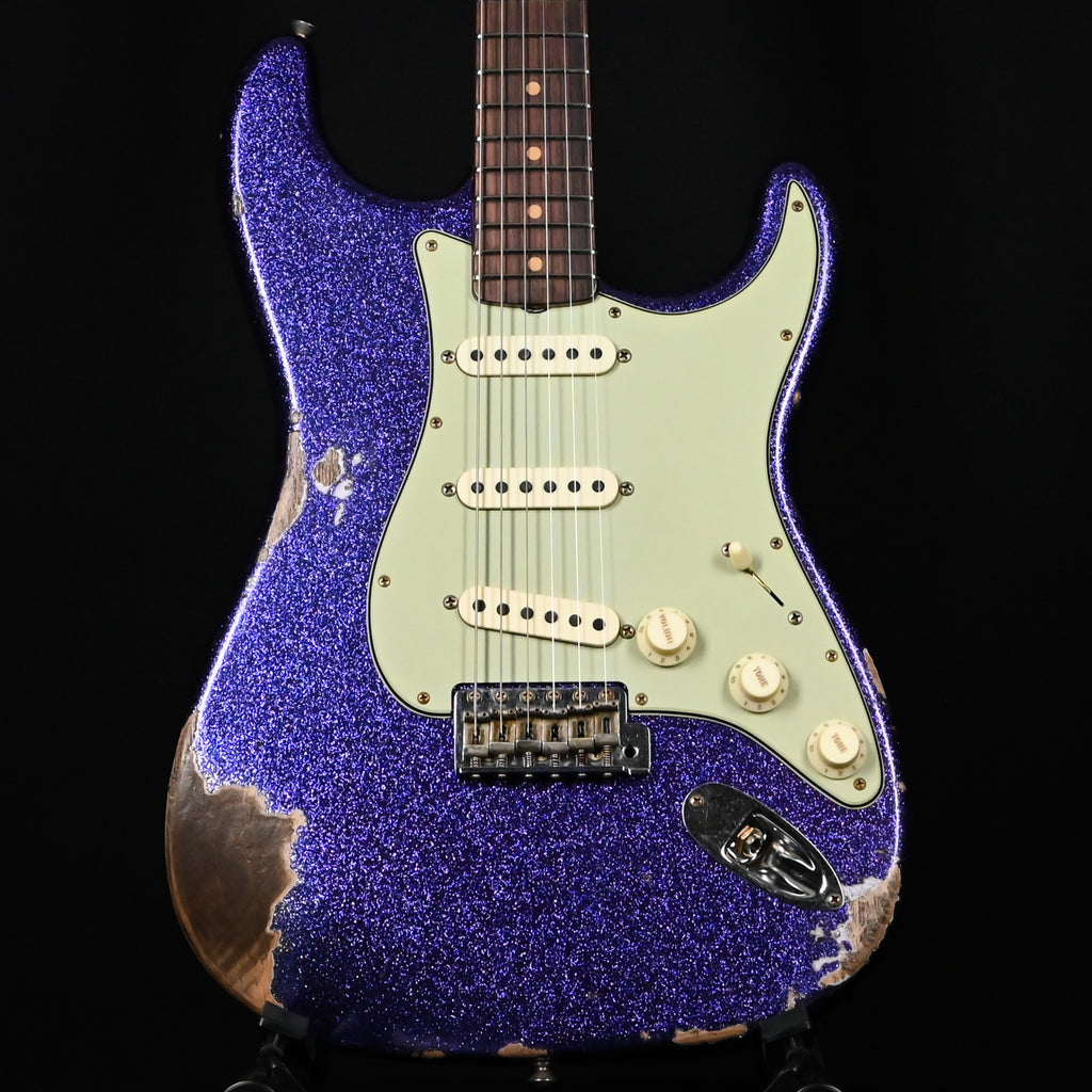 Fender Custom Shop '62 Stratocaster Heavy Relic- Aged Purple Sparkle 2025 (CZ552209)