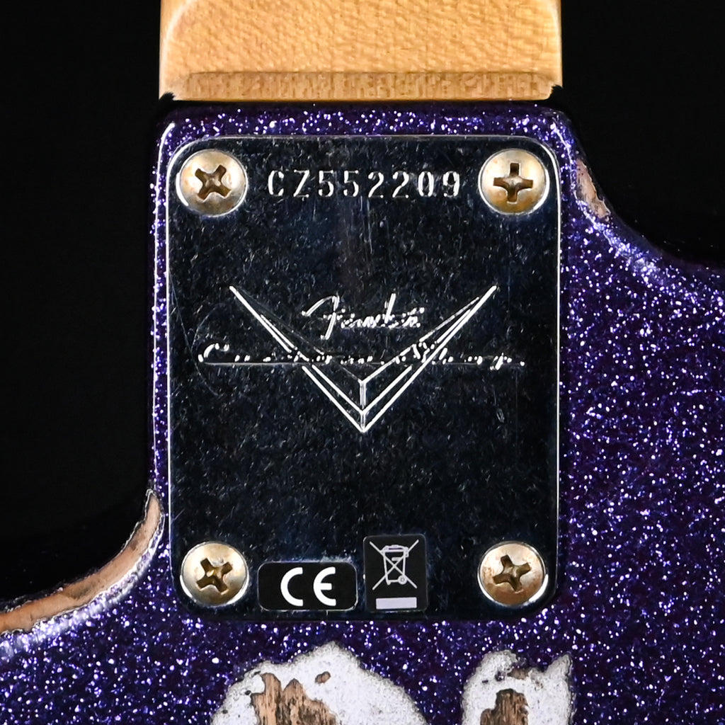 Fender Custom Shop '62 Stratocaster Heavy Relic- Aged Purple Sparkle 2025 (CZ552209)