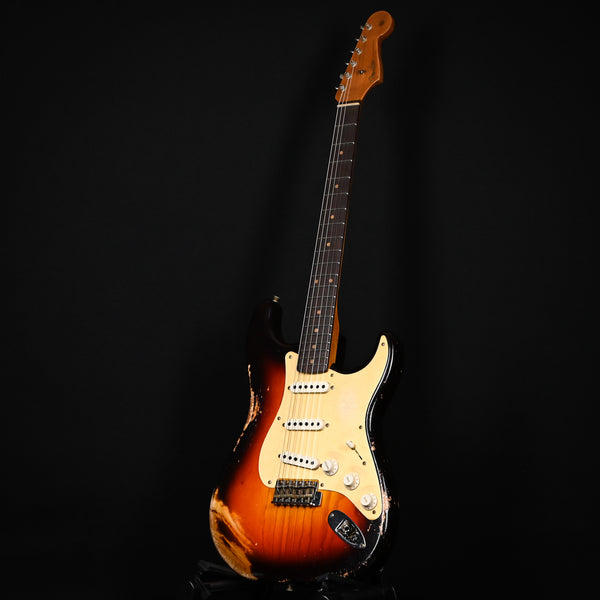 Fender Custom Shop Limited Edition '59 Stratocaster Roasted Heavy Relic- Wide Fade Chocolate 3 Tone Sunburst 2024 (CZ579667)