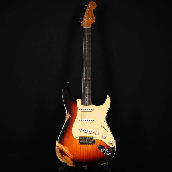 Fender Custom Shop Limited Edition '59 Stratocaster Roasted Heavy Relic- Wide Fade Chocolate 3 Tone Sunburst 2024 (CZ579667)