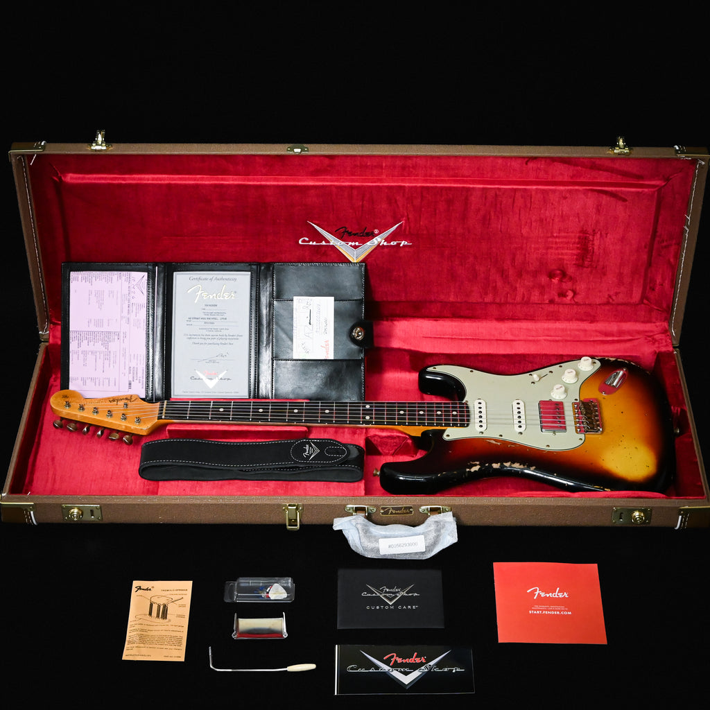 Fender Custom Shop '62 Stratocaster HSS w/ Alder Body, Heavy Relic- 3 Color Sunburst 2026 (R151620)