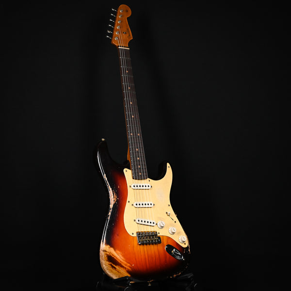 Fender Custom Shop Limited Edition '59 Stratocaster Roasted Heavy Relic- Wide Fade Chocolate 3 Tone Sunburst 2024 (CZ579667)