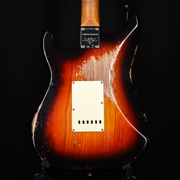 Fender Custom Shop Limited Edition '59 Stratocaster Roasted Heavy Relic- Wide Fade Chocolate 3 Tone Sunburst 2024 (CZ579667)