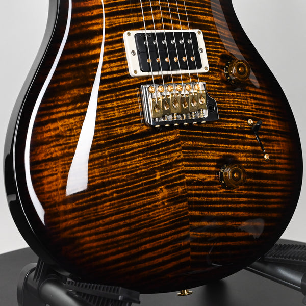 PRS Custom 24 w/ 10 Top & DMO Pickups- Black Gold Wraparound Burst 2025 (0409124)