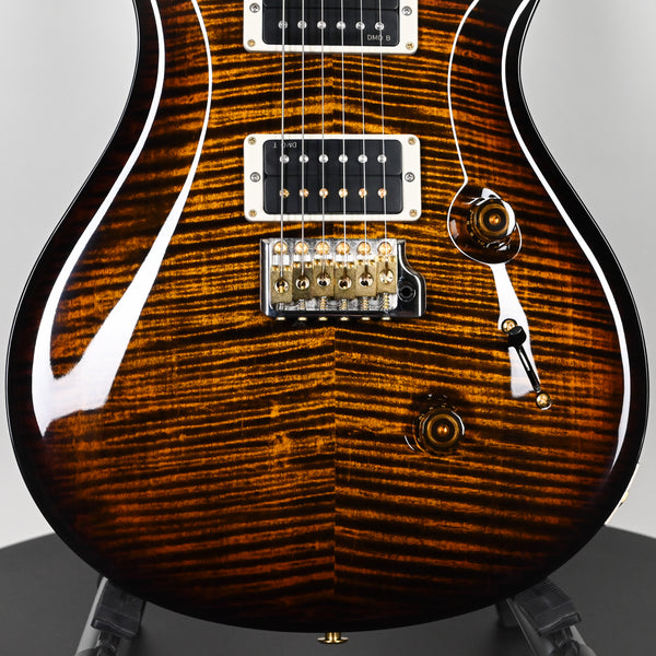 PRS Custom 24 w/ 10 Top & DMO Pickups- Black Gold Wraparound Burst 2025 (0409124)