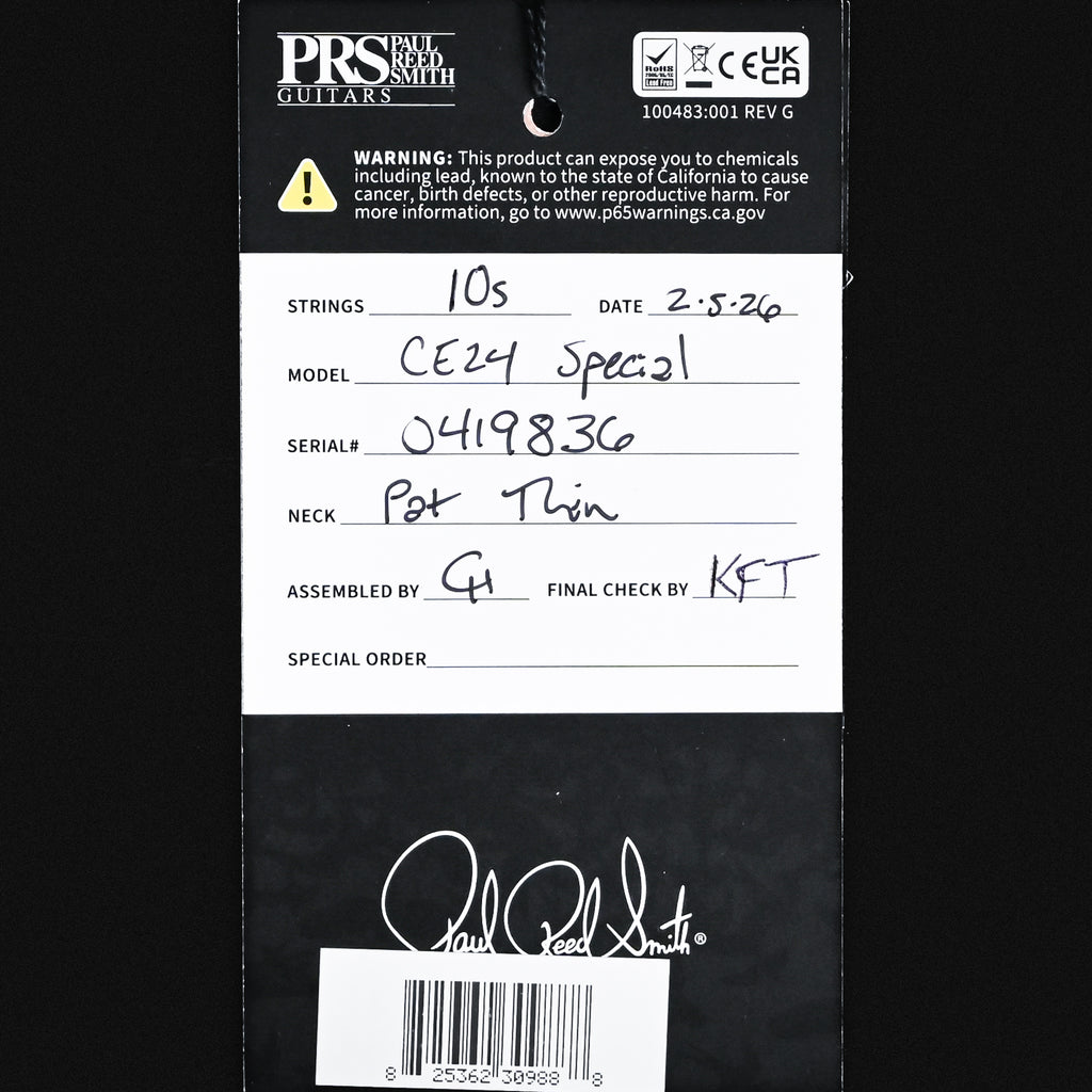 PRS CE 24 Special Electric Guitar- Sprayer's Choice 2026 (0419836)
