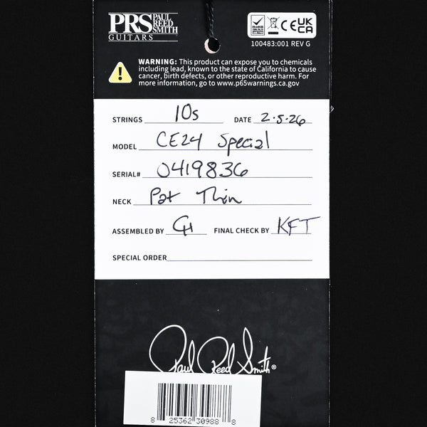 PRS CE 24 Special Electric Guitar- Sprayer's Choice 2026 (0419836)