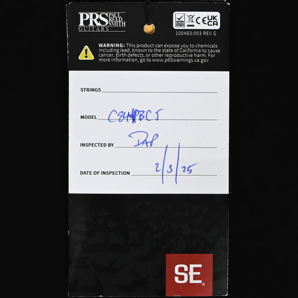 PRS SE Custom 24-08 Poplar Burl Limited Edition- Charcoal Cherry Midnight Burst 2025 (CTIG098935)