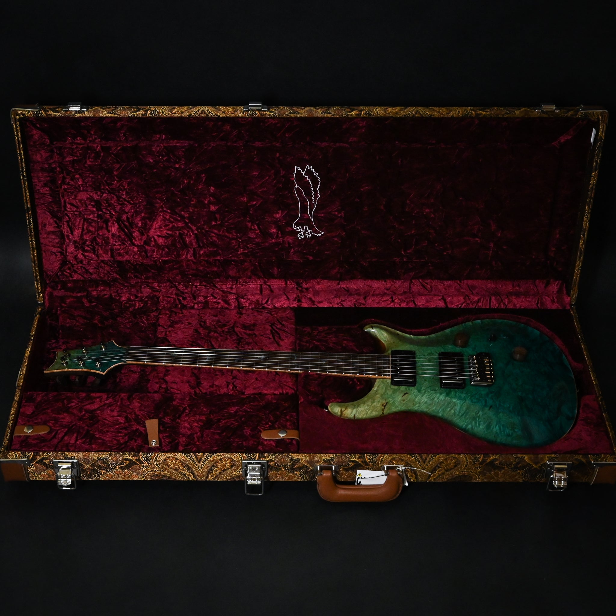 PRS Private Stock #12502 Custom 24 w/ Brazlian Rosewood Neck- Turquoise Fade 2026 (26-428915)