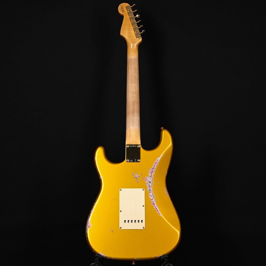 Fender Custom Shop 1962 Stratocaster w/ Gold Hardware Heavy Relic- Frost Gold/ Pink Paisley 2025 (R139222)