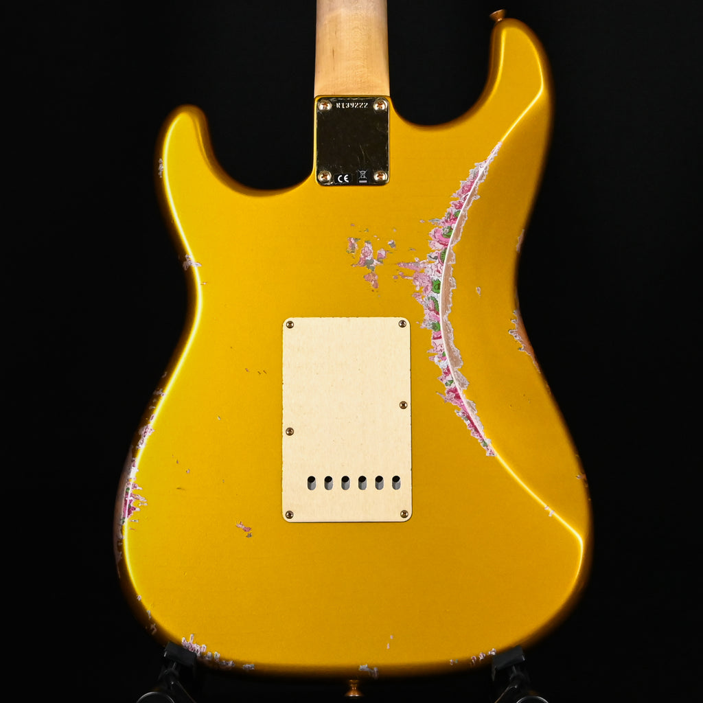 Fender Custom Shop 1962 Stratocaster w/ Gold Hardware Heavy Relic- Frost Gold/ Pink Paisley 2025 (R139222)