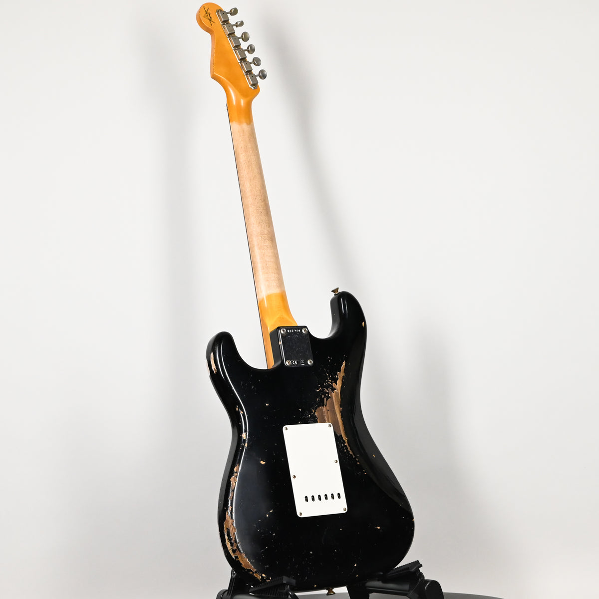 Fender Custom Shop '62 Stratocaster HSS w/ Painted Headcap, Heavy Relic- Black 2026 (R147929)