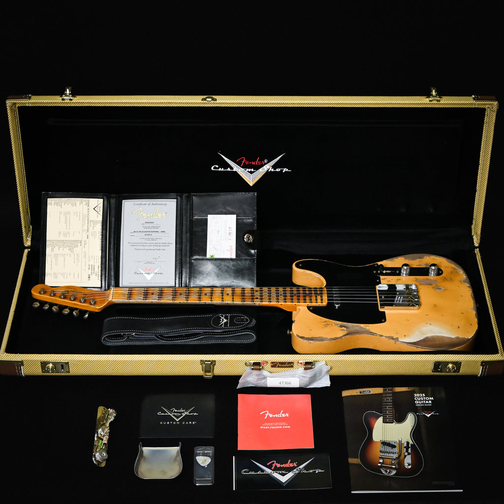 Fender Custom Shop '52 Telecaster Super Heavy Relic- Aged Nocaster Blonde 2026 (R149714)