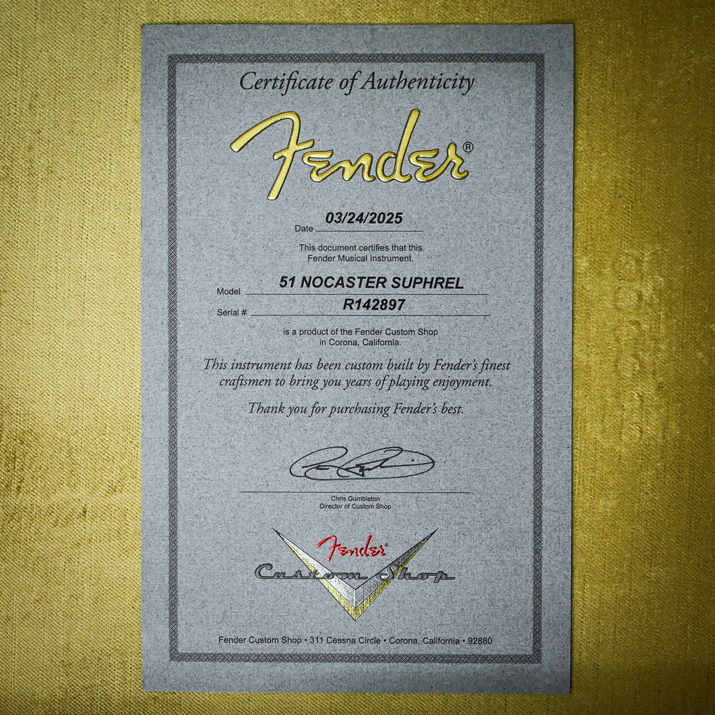 Fender Custom Shop 1951 Nocaster Super Heavy Relic- Super Faded Aged Nocaster Blonde 2025 (R142897)