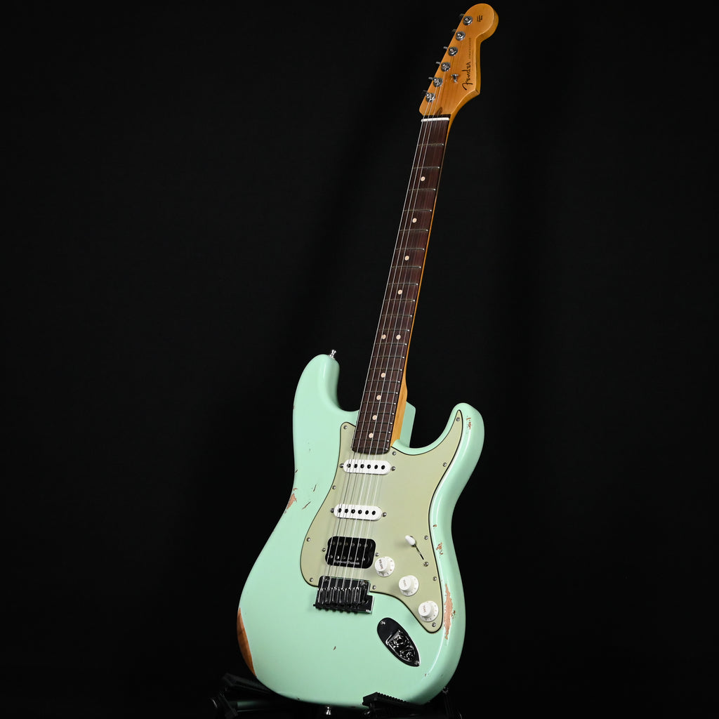Fender Custom Shop Custom Deluxe Stratocaster w/ Seymour Duncan SH4B Humbucker, Relic/ Closet Classic Hardware- Aged Surf Green 2026 (R147902)