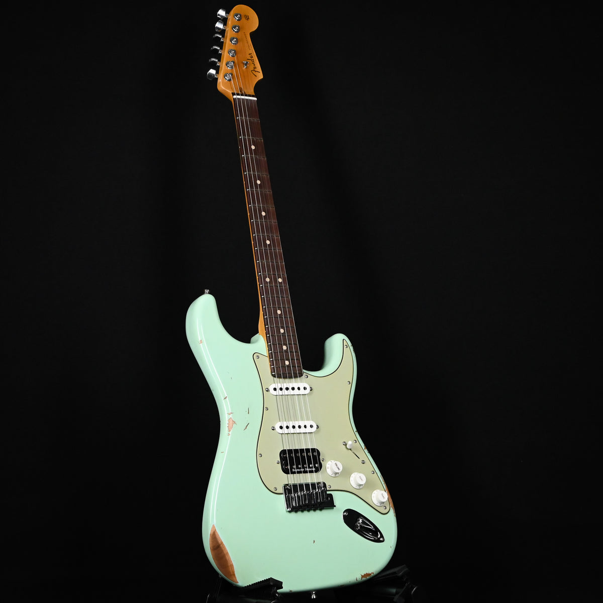 Fender Custom Shop Custom Deluxe Stratocaster w/ Seymour Duncan SH4B Humbucker, Relic/ Closet Classic Hardware- Aged Surf Green 2026 (R147902)