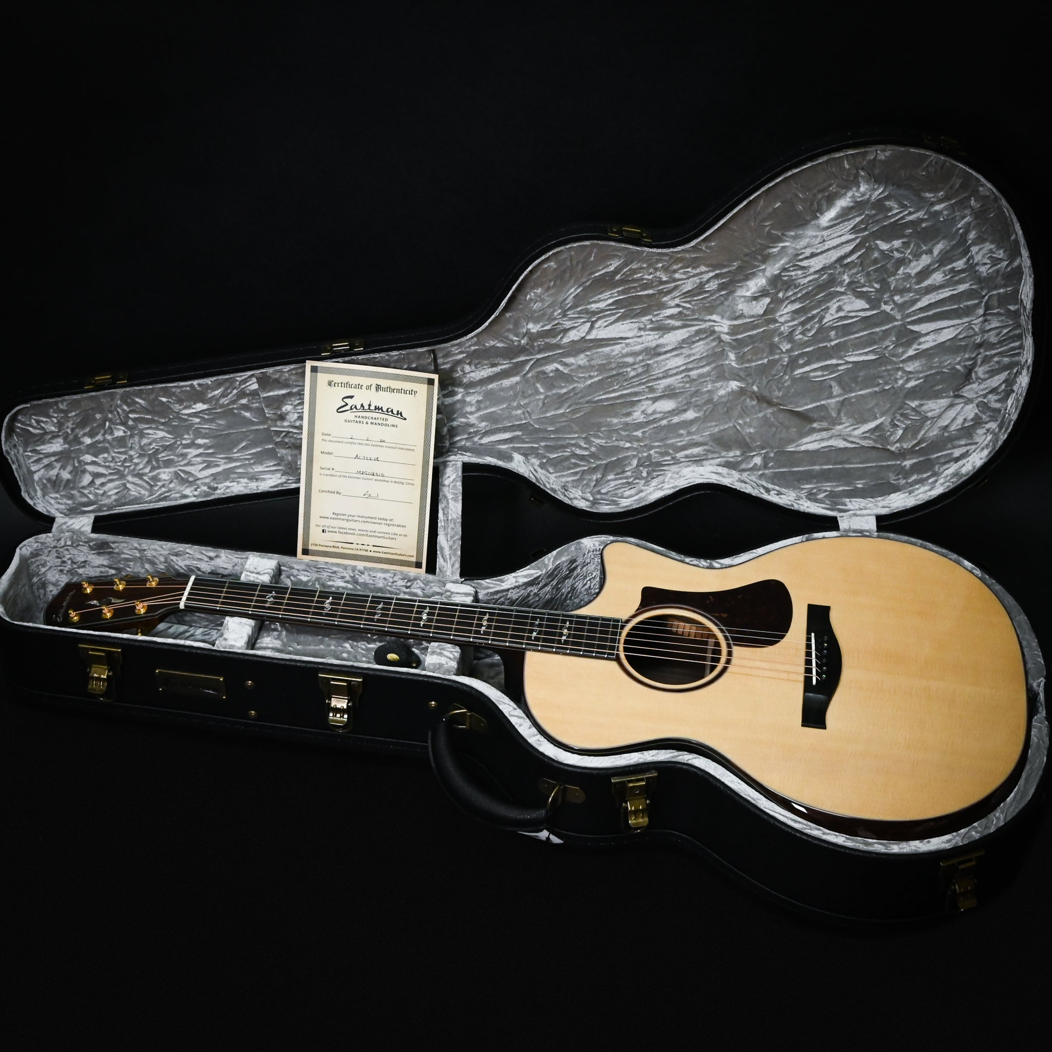 Eastman AC722CE Grand Auditorium Acoustic-Electric Guitar- Natural 2026 (M2504316)
